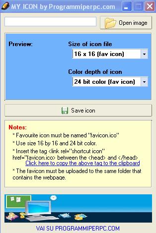 convertire jpeg in icone