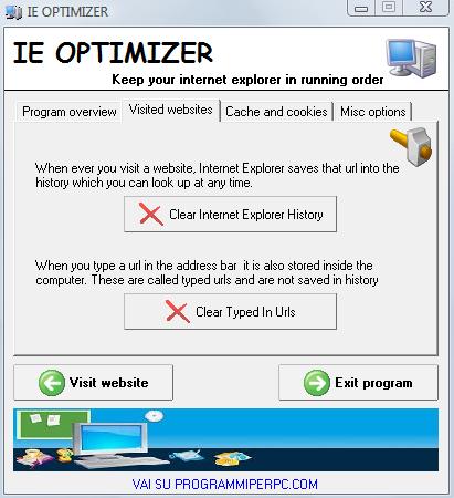 velocizzare internet explorer
