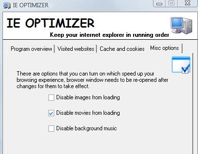 velocizzare internet explorer