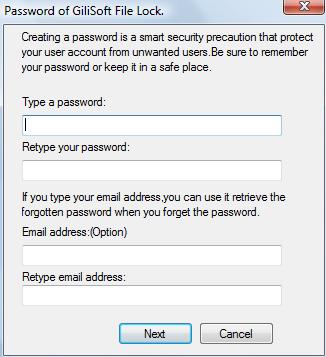 proteggere cartella con password