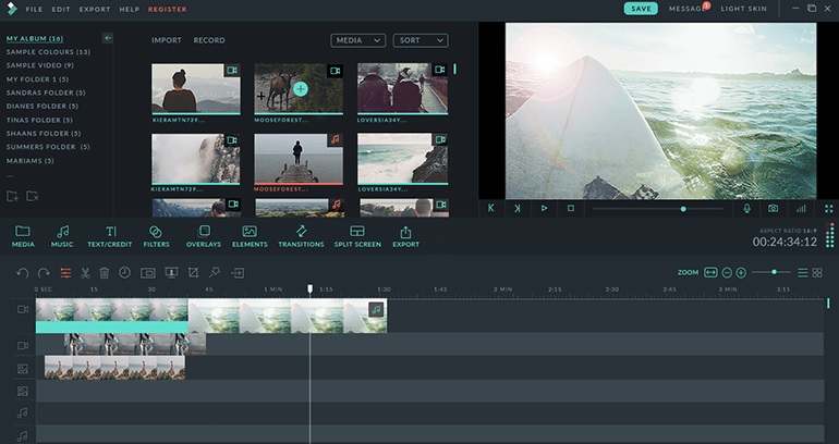  5 editor video simili a iMovie per Windows "width =" 770 "height =" 408 "/> </p>
<p> Per completare la lista raccomanderemo <strong> Wondershare Filmora </strong>un editor video per PC e Mac che oltre ad essere <strong> molto facile da usare </strong>dà risultati che non hanno nulla che invidiano editori più potenti. Puoi scaricare Filmora sotto queste righe. </p>
<p><!-- Start shortcoder --> </p>
<p class=