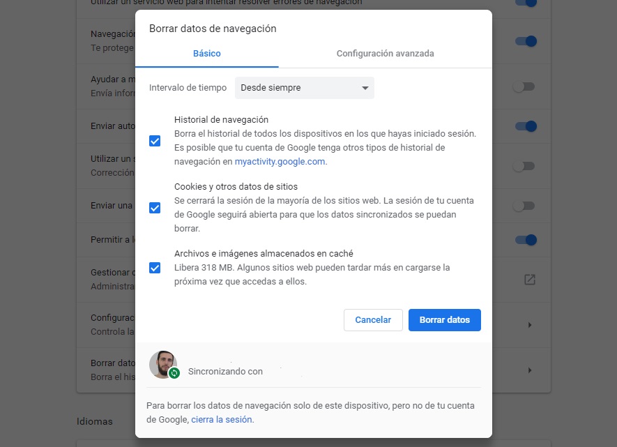  4 trucchi per navigare più velocemente in Google Chrome "width =" 885 "height =" 641 "/> </p>
<h2> I soggetti consumano risorse </h2>
<p> Probabilmente sei consapevole del fatto che gli sfondi animati consumano più energia della batteria rispetto a quelli statici, motivo per cui questi ultimi sono i migliori per i computer che richiedono una ricarica costante. Questo può anche essere spostato su altri programmi, in questo caso su <strong> Google Chrome </strong> e temi. </p>
<p> Sappiamo che cambiare il design di Chrome è meraviglioso (e infatti qui ti insegniamo come farlo), ma se il tuo browser inizia a dare problemi, <strong> ripristina il tema predefinito </strong>. Questo è quello con cui Google Chrome funziona meglio, perché non lasciarlo in caso di problemi? </p>
<h2> Il pulitore di Google Chrome </h2>
<p> Chiudiamo questo articolo con un trucco che viene ignorato: quello del depuratore che viene fornito di default in Google Chrome. Se si inserisce <strong> "Impostazioni" -> "Impostazioni avanzate" -> "Recupera impostazioni ed elimina" </strong>verrà visualizzata l'opzione "<strong> Pulisci computer </strong>". Non ha perdite. </p>
<p> Cliccando su questo campo viene un pulsante intitolato "<strong> Cerca </strong>". Fare clic su questo e una ricerca inizierà sul PC per rilevare software dannoso con Google Chrome. Il browser lo cancellerà se si trova. </p>
<p> <img decoding=
