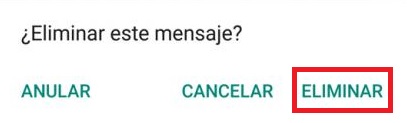 Come eliminare i messaggi su WhatsApp e che nessuno può leggerli "width =" 407 "height =" 123 "/> </p>
<p> Se si desidera eliminare più messaggi, selezionare semplicemente tutto ciò che si desidera eliminare prima di premere <strong> Elimina </strong>. </p>
<h3> <strong> Come eliminare un messaggio e impedire a qualcuno di leggerlo se lo hai inviato a un gruppo </strong> </h3>
<p> Se <strong> ha inviato il messaggio a un gruppo </strong>sarà molto più complicato che nessuno lo abbia ancora visto. Tuttavia, puoi prevenire gravi mali eliminandolo per coloro che non l'hanno ancora aperto. </p>
<p> <img decoding=