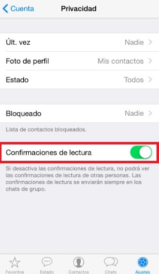 I migliori trucchi per WhatsApp "width =" 321 "height =" 552 "/> </p>
<p> Per disattivare questa opzione ingombrante, vai al menu Impostazioni di WhatsApp, fai clic su <strong> Account </strong> seguito da <strong> Privacy </strong> e disattiva l'opzione <strong> Leggi conferme </strong>. È così semplice! </p>
<h2> <strong> Trick 2: Incontra i tuoi migliori amici </strong> </h2>
<p> In un mondo informatizzato come quello in cui viviamo, possiamo <strong> contare l'amicizia </strong> che abbiamo con una persona attraverso i <strong> byte che condividiamo con loro </strong>. No, non siamo impazziti, ci riferiamo al peso delle nostre <strong> conversazioni su WhatsApp </strong> con ciascuno dei nostri contatti. </p>
<p> <img decoding=