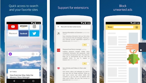 Come utilizzare le estensioni di Chrome su Android "width =" 596 "height =" 338 "/> </p>
<p> Per avviare l'installazione delle estensioni è necessario accedere all'archivio <strong> Estensioni Chrome </strong> dal browser Yandex. Per rendere questo compito molto più semplice, è sufficiente premere <strong> qui </strong> per accedervi direttamente. </p>
<p> Ora nello store di Chrome utilizza il motore di ricerca per trovare l'estensione desiderata e fai clic su <strong> "Aggiungi a Chrome" </strong>. Vedrai come si aprirà una finestra pop-up in cui ti verrà chiesto di confermare la selezione, semplicemente fai clic su <strong> "Aggiungi estensione" </strong>. È così semplice! </p>
<p> <img decoding=