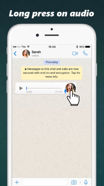  WhatsApp: Come passare messaggi vocali al testo "larghezza =" 347 "altezza =" 620 "/> </p>
<p> Dopo aver selezionato il messaggio, è sufficiente fare clic sull'opzione <strong> "Condividi" </strong> o <strong> "Avanti" </strong> e selezionare l'opzione <strong> "Audio to Text" </strong>. </p>
<p>. ]</p>
<p> <img decoding=
