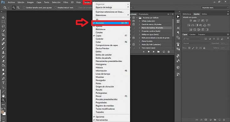  Adobe Photoshop: le 10 migliori azioni gratuite "width =" 734 "height =" 391 "/> </p>
<p> Ora con il menu di azione <strong> </strong> aperto vedrai come verranno raggruppati tutti in cartelle e ciascuno di essi includerà tutti i passaggi che verranno applicati alla tua fotografia. </p>
<h2> <strong> Come eseguire le azioni nelle tue fotografie </strong> </h2>
<p> L'aggiunta di un'azione a una foto è davvero semplice, basta fare clic su di essa e quindi fare clic sul pulsante <strong> "Esegui" </strong> che appare nella barra in basso della finestra. Questo ha l'aspetto di un triangolo inclinato, molto simile al pulsante [Play</strong> </strong> di qualsiasi lettore audio e video. </p>
<p> <img decoding=