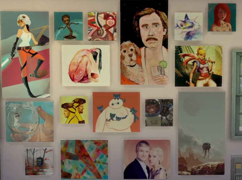 Mod Default Easel Paintings Replaced "