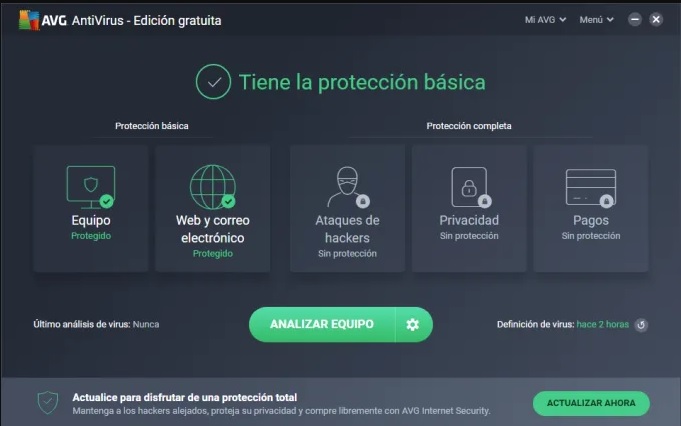 Interfaccia AVG Antivirus "larghezza =" 681 "altezza =" 426 "/> </p>
<p> Con AVG Antivirus Free 2024 puoi essere sicuro che il dispositivo sia perfettamente protetto da qualsiasi minaccia. Ciò include un potente sistema di protezione in tempo reale che impedisce a qualsiasi tipo di virus </strong> virus </strong><strong> spyware </strong> o <strong> </strong> </p>
<p>.</p>
<p> Oltre a proteggere il computer durante la navigazione in Internet, la nuova versione di AVG offre un <strong> potente sistema di protezione della posta elettronica </strong>. Quindi puoi sapere se è probabile che qualsiasi link nel tuo browser o e-mail nasconda contenuti dannosi senza fare clic su di essi. Ma non tutto finisce qui! Il programma offre anche protezione da possibili attacchi attraverso social network come Facebook o Twitter. </p>
<p> <img decoding=