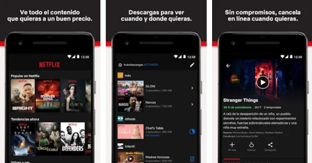  Interfaccia Netflix per Android "larghezza =" 637 "altezza =" 334 "/> </p>
<p> <strong> Netflix </strong> è attualmente il servizio di streaming su richiesta più completo e utilizzato in tutto il mondo. Ciò include un <strong> catalogo senza rivali </strong> di film e serie, documentari e cartoni animati. Uno dei punti più interessanti dell'app Netflix è che ti consente di scaricare i contenuti che desideri sul tuo cellulare, quindi se non hai una connessione Internet puoi anche visualizzarli. </p>
<p> Sebbene per accedere al catalogo Netflix dovrai pagare un abbonamento mensile, la società offre un <strong> periodo di prova gratuito di 30 giorni </strong> durante il quale godrai di tutti i vantaggi del servizio. </p>
<p><!-- Start shortcoder --> </p>
<p class=