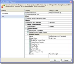 Perfect PDF 7 Master-PDF settings