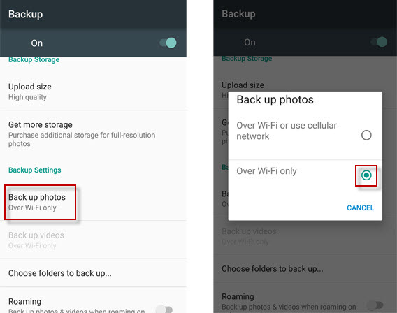  1-bkacupwifi "larghezza =" 568 "altezza =" 448 "/> </p>
<p> Inoltre, nella versione Android dell'app <strong> è possibile sincronizzare i dati solo quando il telefono è in carica </strong>un'opzione ideale per evitare di esaurire la batteria prima. Allo stesso modo, puoi disattivarlo e direttamente non avrai nulla di sincronizzato, ma dovrai caricarlo manualmente (che è la nostra raccomandazione, tutto è detto). </p>
<p> <img decoding=