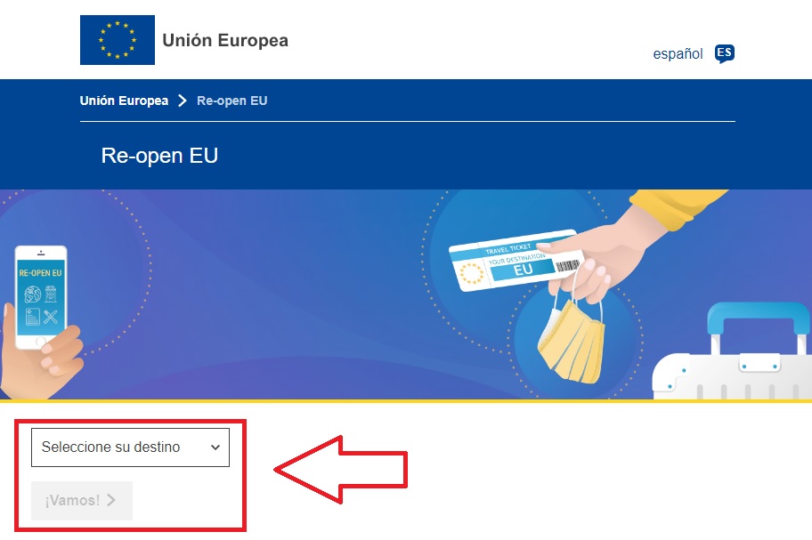 Web European Union "larghezza =" 640 "altezza =" 426 "/> </p>
<p> Se stai pensando di fare un viaggio in Europa quest'estate ma non sei sicuro di quali requisiti richiede il Paese di destinazione, non preoccuparti. Dal sito web ufficiale <strong> dell'Unione Europea </strong> (fare clic su <strong> qui </strong> per raggiungerlo) risponderanno a qualsiasi domanda. Per navigare, è sufficiente fare clic sul menu a discesa per <strong> "Seleziona la destinazione" </strong> e fare clic sul paese che si desidera visitare. Fatto ciò, fai clic sul pulsante blu <strong> "Dai!" </strong> e verrai reindirizzato alla pagina di quel paese. </p>
<p> <img decoding=
