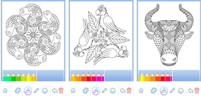  Schermi del libro da colorare Mandala "larghezza =" 600 "altezza =" 293 "/> </p>
<p> <strong> Il libro da colorare Mandala </strong> è un'app completa <strong> </strong> da cui puoi rilassarti dipingendo i mandala indipendentemente da dove ti trovi. Usarlo è semplice come selezionare uno dei suoi tanti mandala e iniziare a colorarlo. Così facile! L'app <strong> non necessita di una connessione Internet </strong>quindi non soffrirai mai di utilizzare la velocità dati del tuo cellulare in qualsiasi momento. Oltre a ciò, una volta dipinto il tuo mandala, sarai in grado <strong> di condividerlo con la tua famiglia e i tuoi amici </strong> sui principali social network. Puoi scaricare il libro da colorare Mandala velocemente e comodamente sotto queste righe. </p>
<p class=