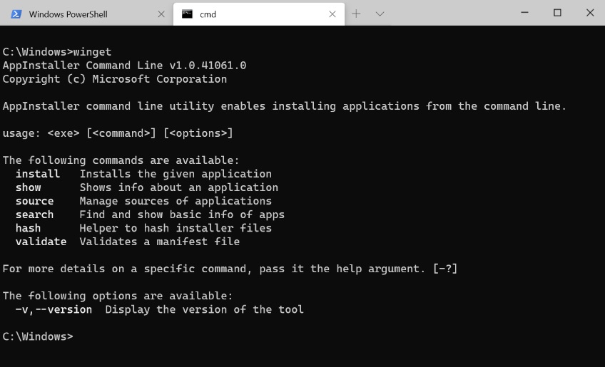  WinGet "width =" 600 "height =" 364 "/> </p>
<p> Installare le applicazioni dal terminale Windows 10 non è mai stato facile … fino all'arrivo di <strong> Winget </strong>. Questo ottimo programma lanciato da Microsoft a metà 2024 permette che, tramite comandi molto semplici, sia possibile <strong> scaricare e installare i pacchetti desiderati </strong> in pochi secondi. </p>
<p> Da Winget avrai accesso a un <strong> gran numero di app classiche </strong>molte in più rispetto a Microsoft Store. E tutto questo in modo rapido, manuale e molto sicuro! Per utilizzarlo, assicurati di avere installato Windows 10 versione 1709 o successiva. </p>
<p class=